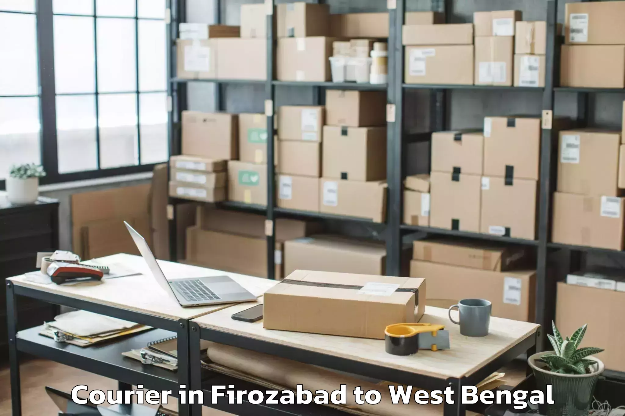 Book Firozabad to Bahula Courier Online